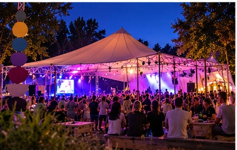 Farverig aftenfestival
